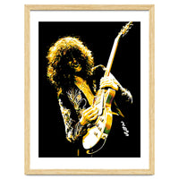 Jimmy Page American Rock Band Guitarist Legend in Pop Art