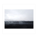 Tourists on the black sand beach - Iceland  (Print Only) thumbnail