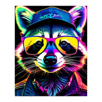 Raccoon In Glasses (Print Only)