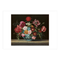 Jacques Linard (París (?), c. 1600-Paris, 1645). Chinese Bowl with Flowers (1640). Oil on canvas.... (Print Only)