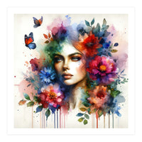 Ethereal Floral Portrait (Print Only)