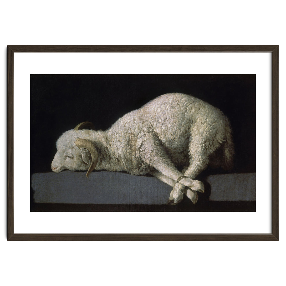 Agnus Dei - ca.1635-40 - oil on canvas - 37,3 x 62 cm - Spanish Baroque - NP 7293.