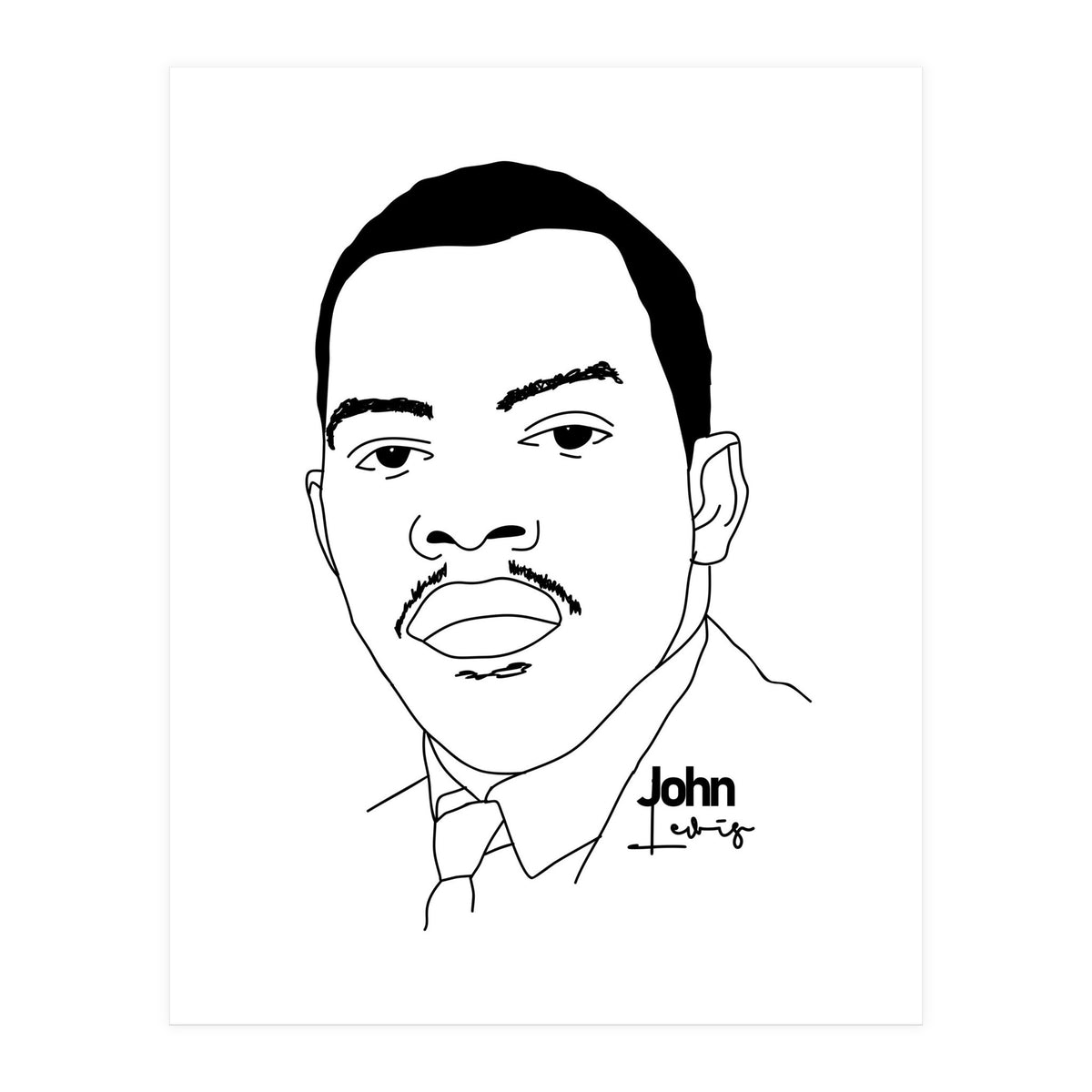 John Lewis Civil Rights Activist (Print Only)