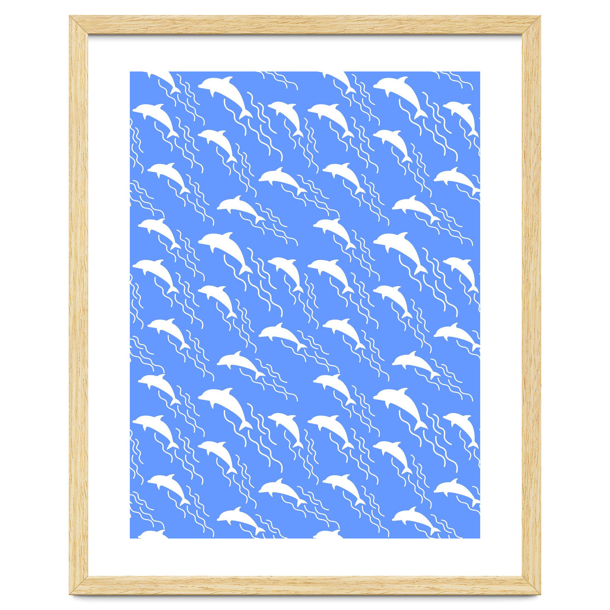 Swimming dolphins