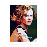 Nicole Kidman Hollywood Actress Retro Style (Print Only)