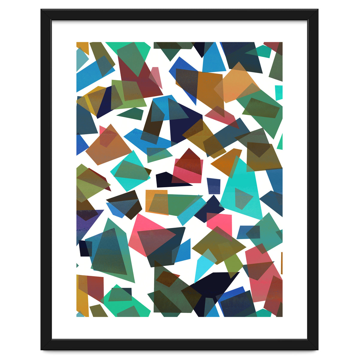 Geometric Squares Collage Colorful