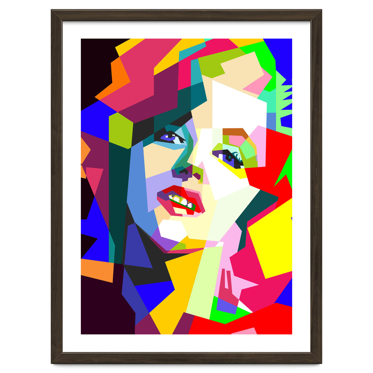 Hollywood Actress Monroe Pop Art WPAP Illustration