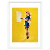 Pinup Sexy Waitress Looking Back thumbnail
