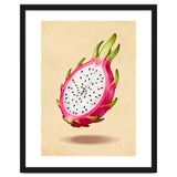 Dragonfruit, Watercolor Illustration, Tropical Pink Art thumbnail