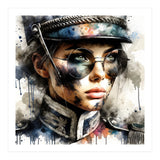 Watercolor Napoleonic Soldier Woman #5 (Print Only) thumbnail