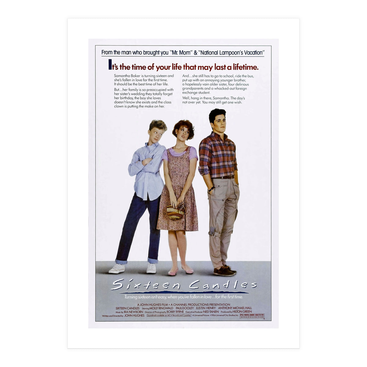 SIXTEEN CANDLES (1984), directed by JOHN HUGHES. (Print Only)