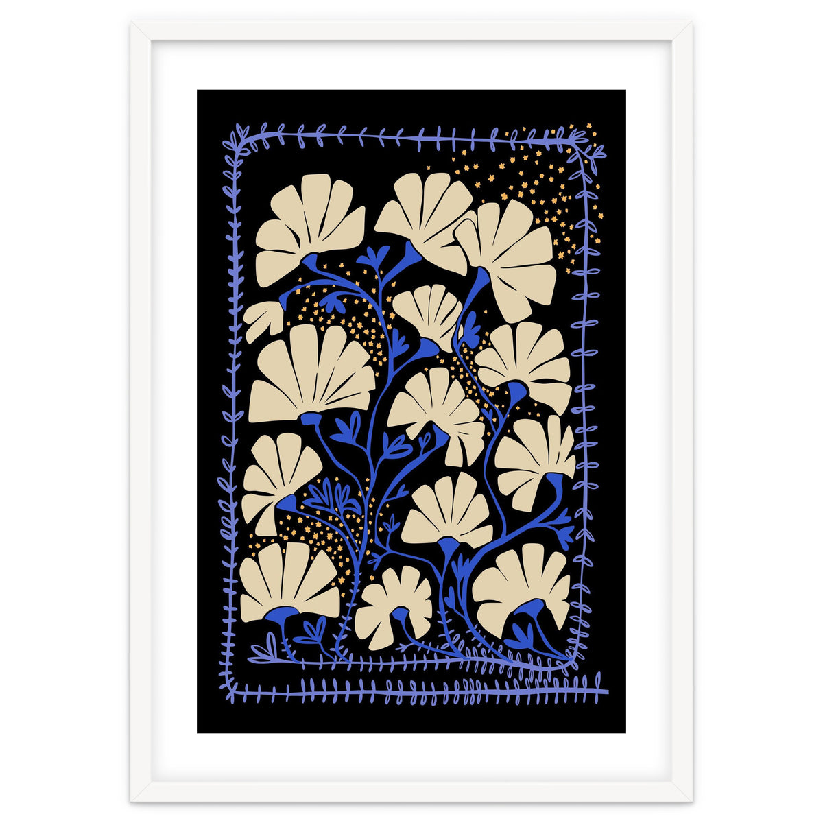 Klimts blooming  black