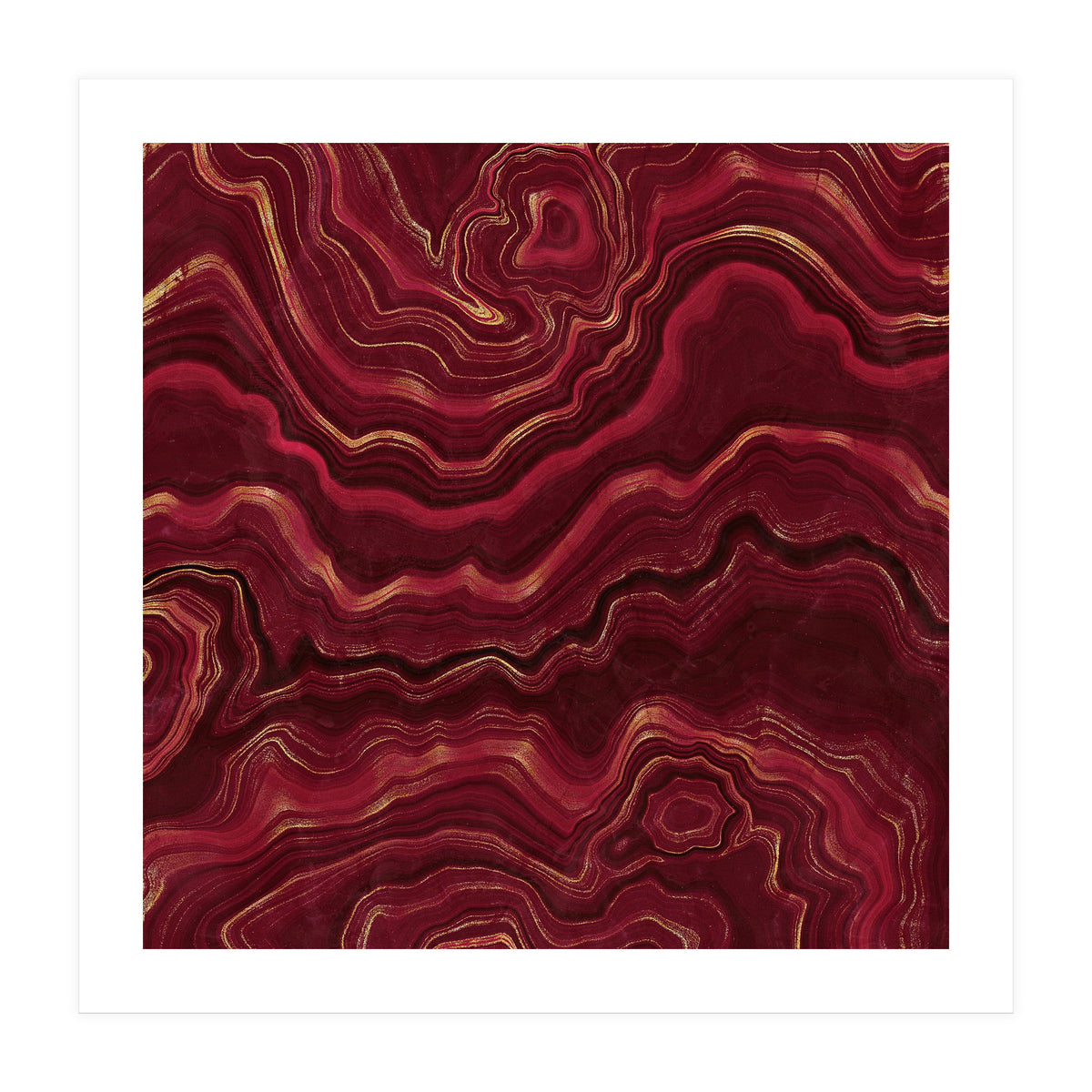 Red Agate Texture 08  (Print Only)