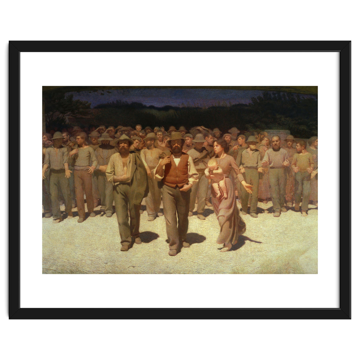 Giuseppe Pellizza da Volpedo / 'The Fourth State', 1901, Oil on canvas, 293 × 545 cm.