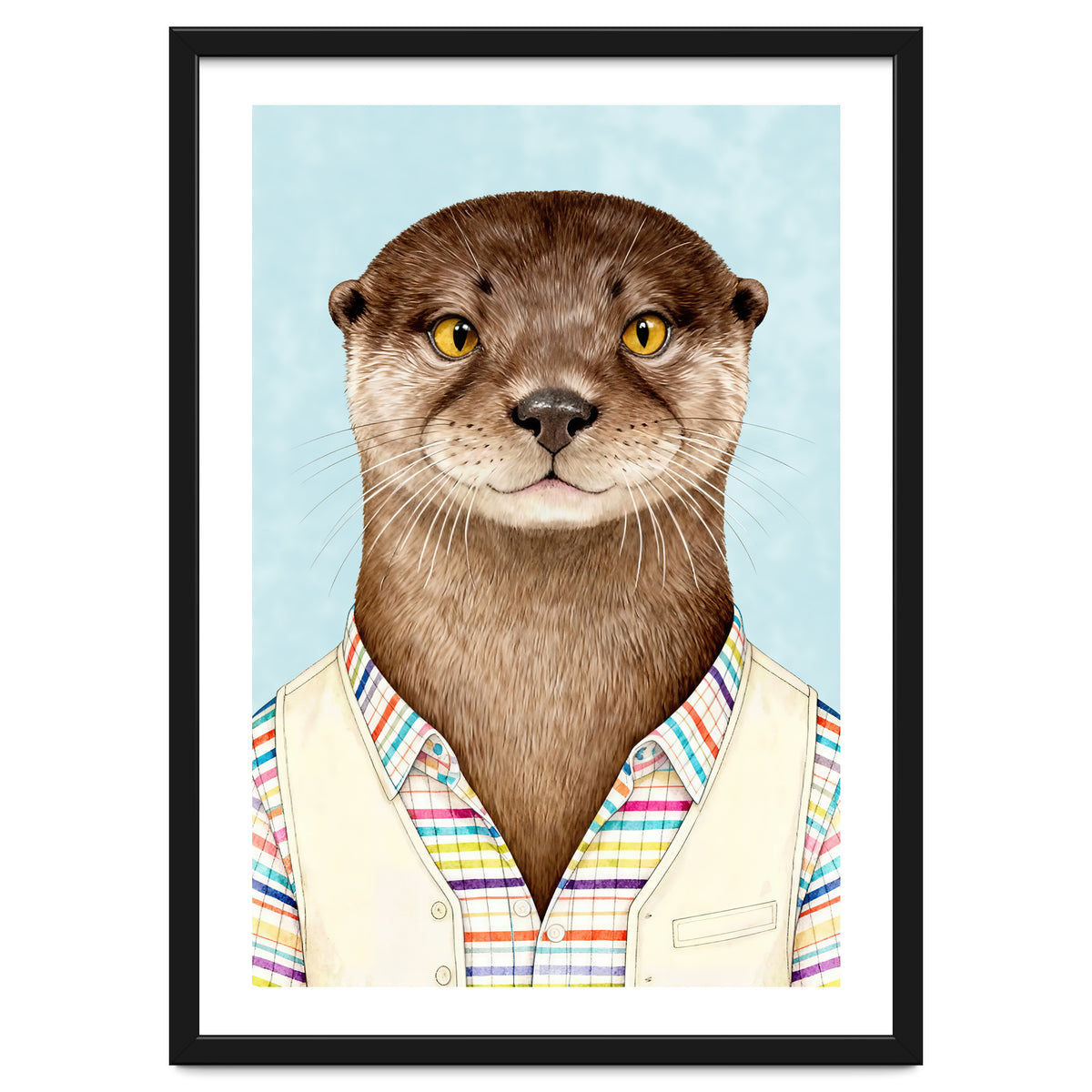 Otter Portrait in Jacket