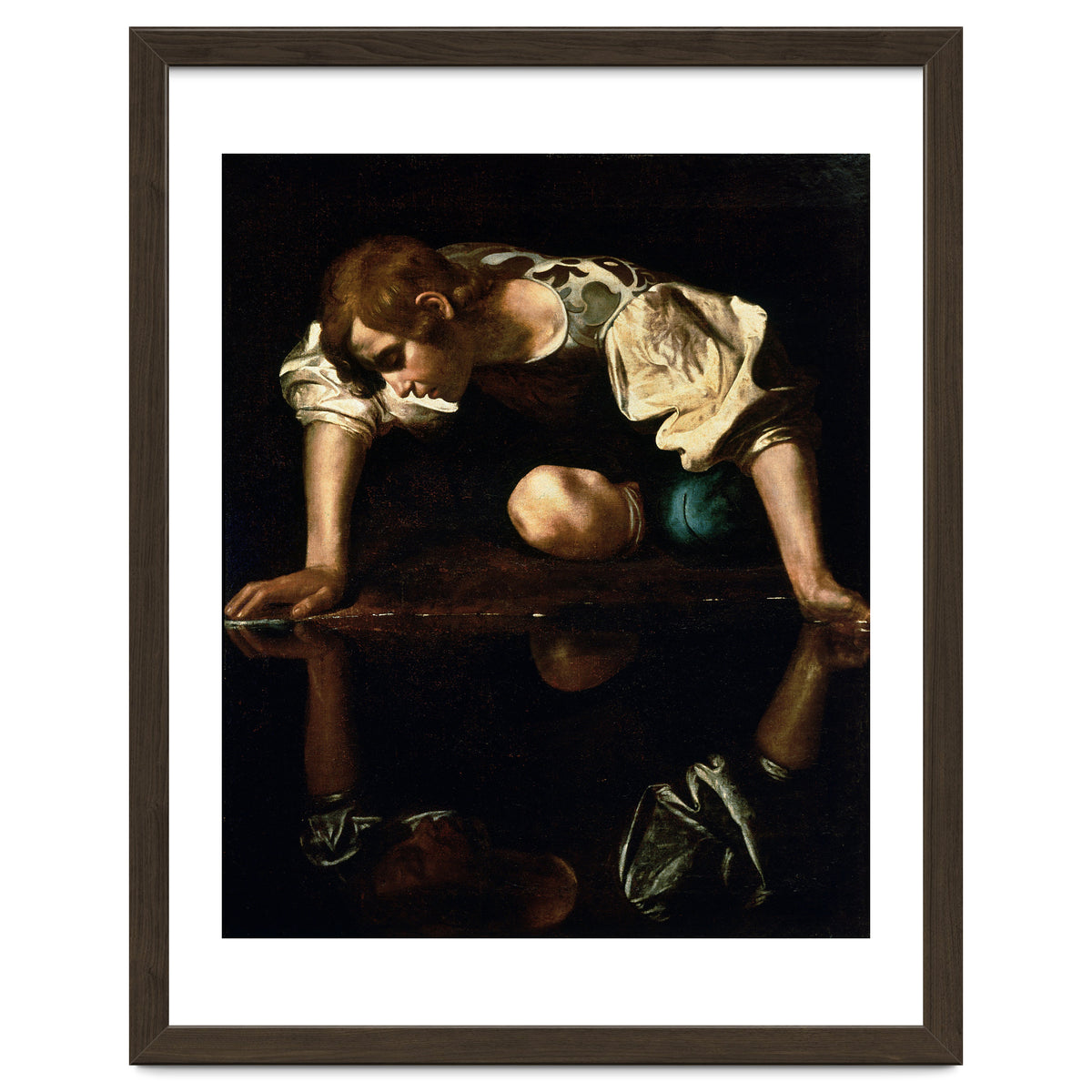 Caravaggio – Narcissus (ca. 1600) | Dramatic Baroque Masterpiece
