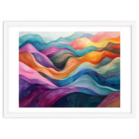 Colorful Abstract Wavy Landscape