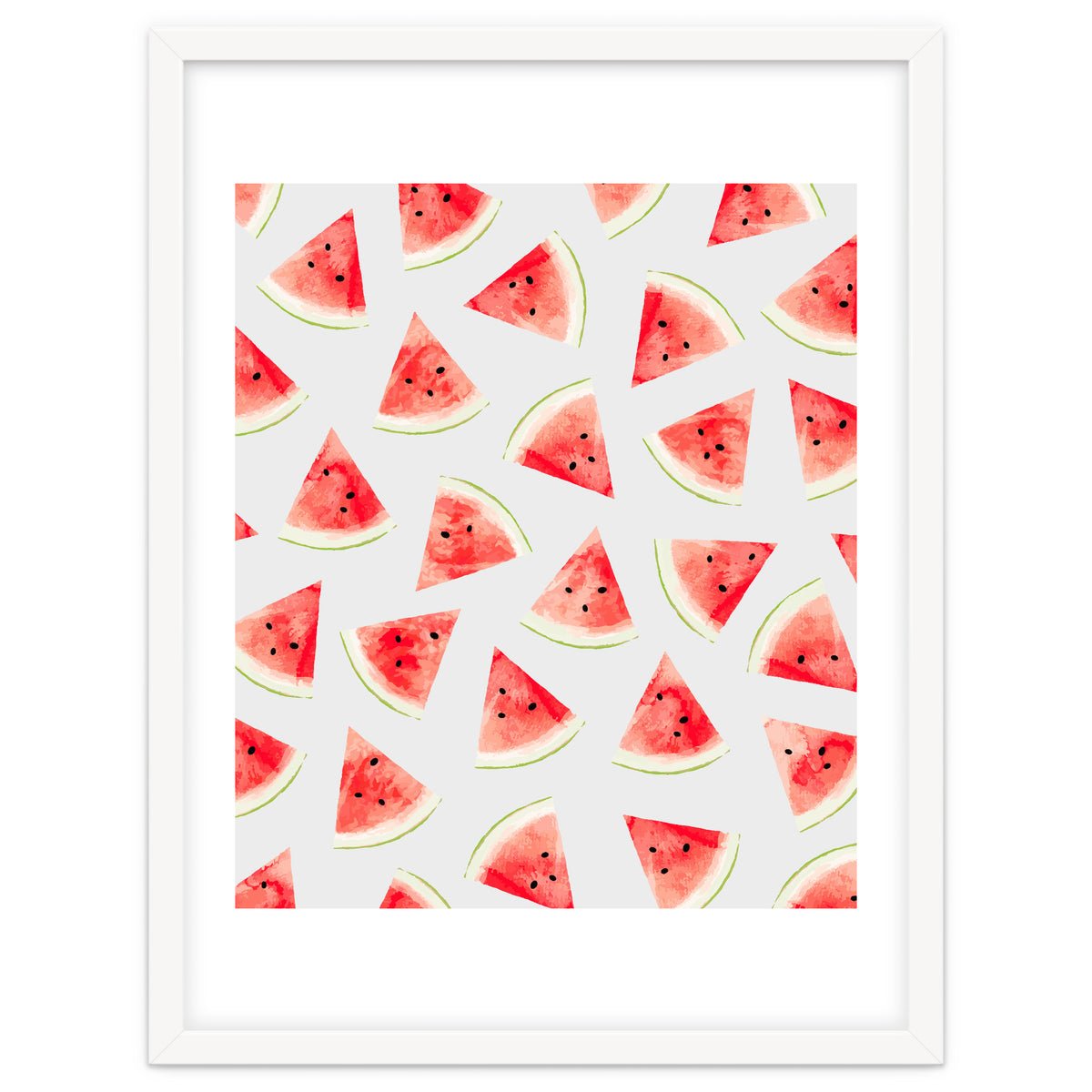 Watercolor Watermelon Pattern