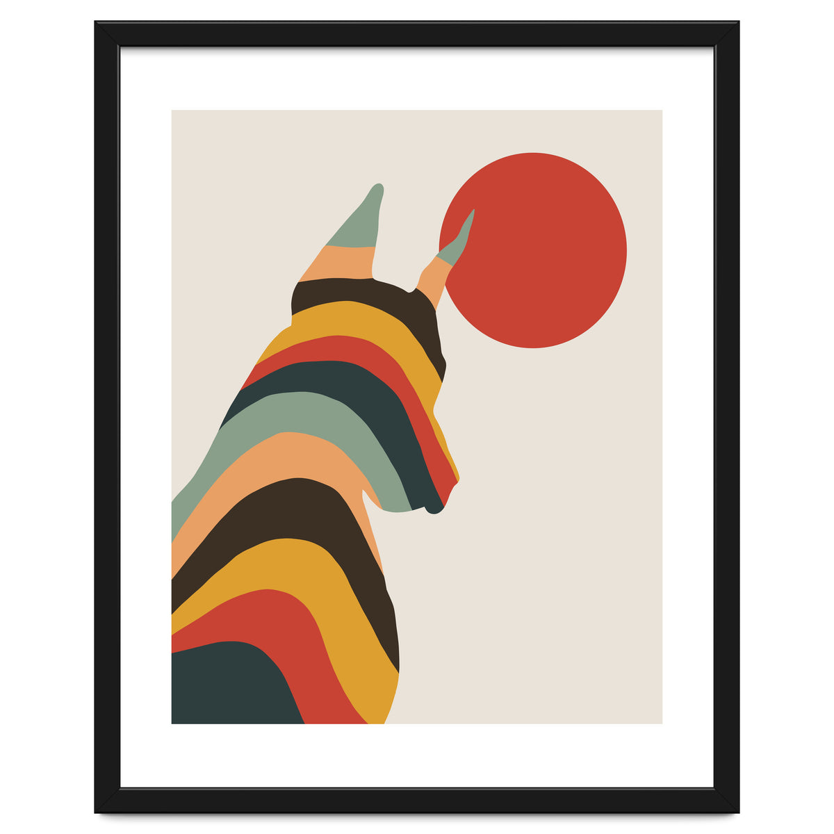 Dog Years, Rainbow Bohemian Animal, Pets Rise Dogs Retro, Eclectic Contemporary Solo