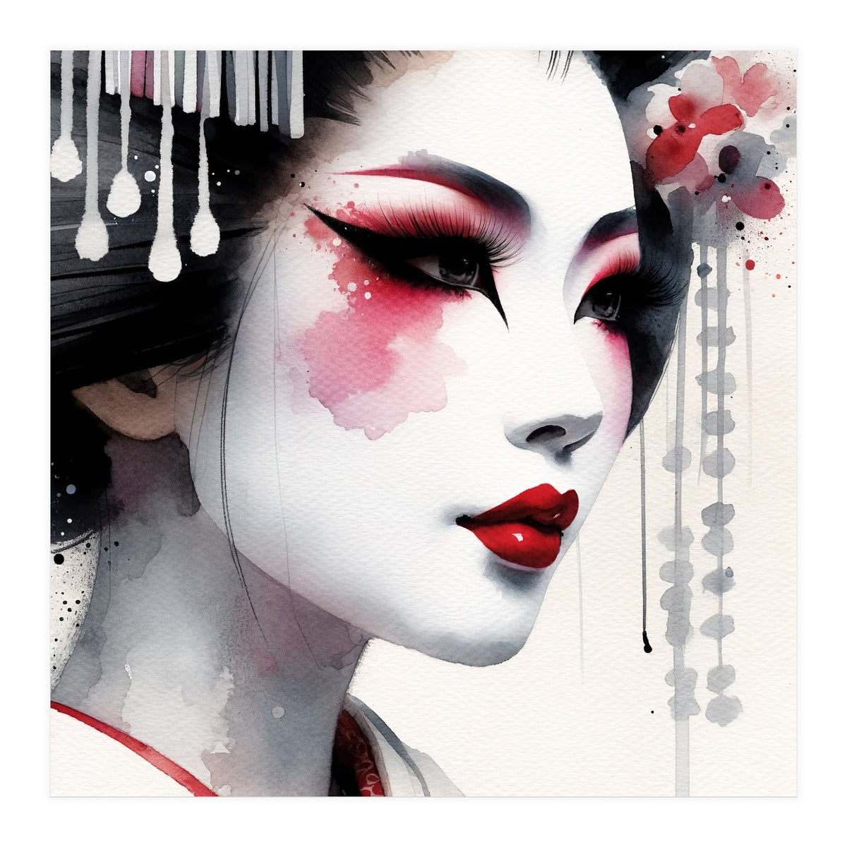 Porcelain Bloom Modern Geisha (Print Only)