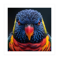 Close Up Of A Colorful Rainbow Lorikeet Bird (Print Only)