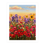 Vibrant Wildflower Field Oil Painting (Print Only) thumbnail