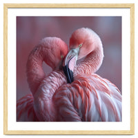 Cute Two Pink Flamingos