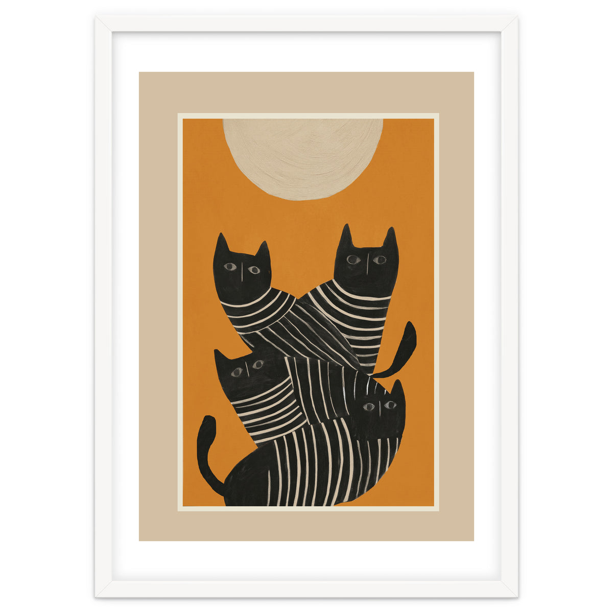 Abstract Black Cats