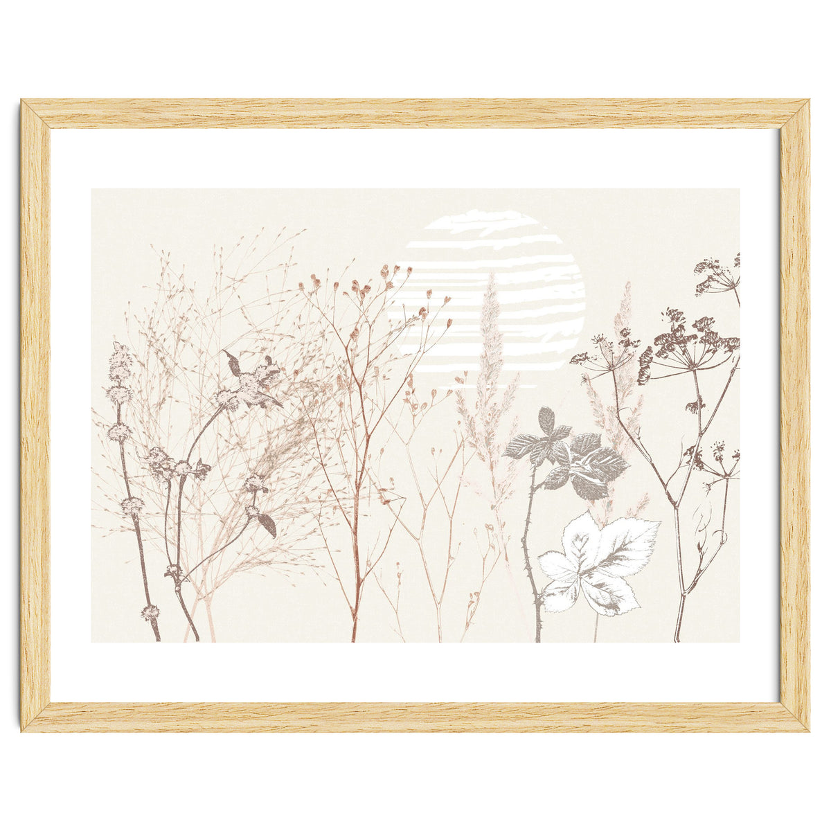 Plant based calming atmosphere earthy tones