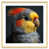 Cockatiel Parrot Closeup Vibrant Feather thumbnail