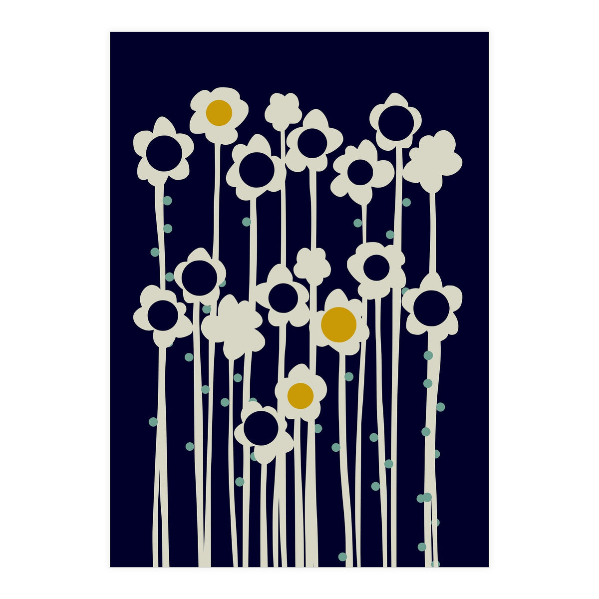 expectant iteration winter sun flowers (Print Only)