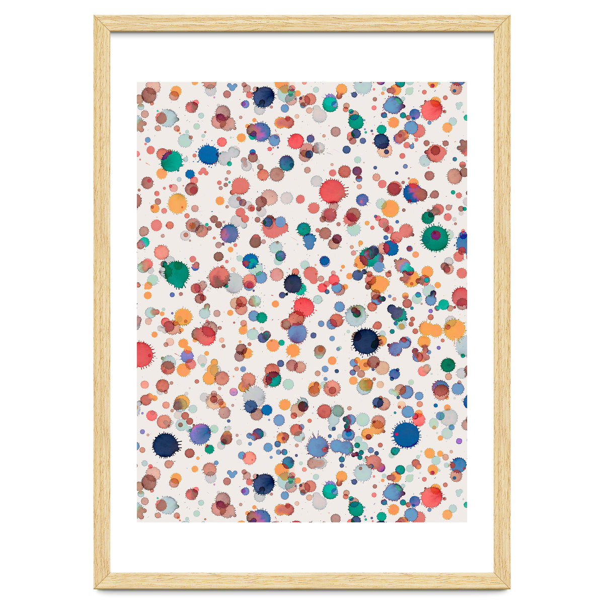 Drops Watercolor Texture Blue