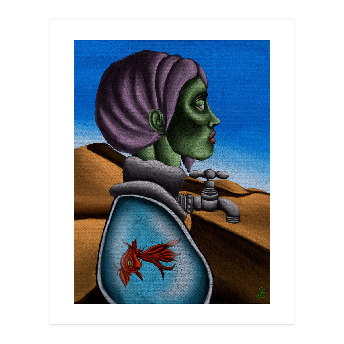 "There's No Such Thing As Thirst In This Desert"  (Print Only)