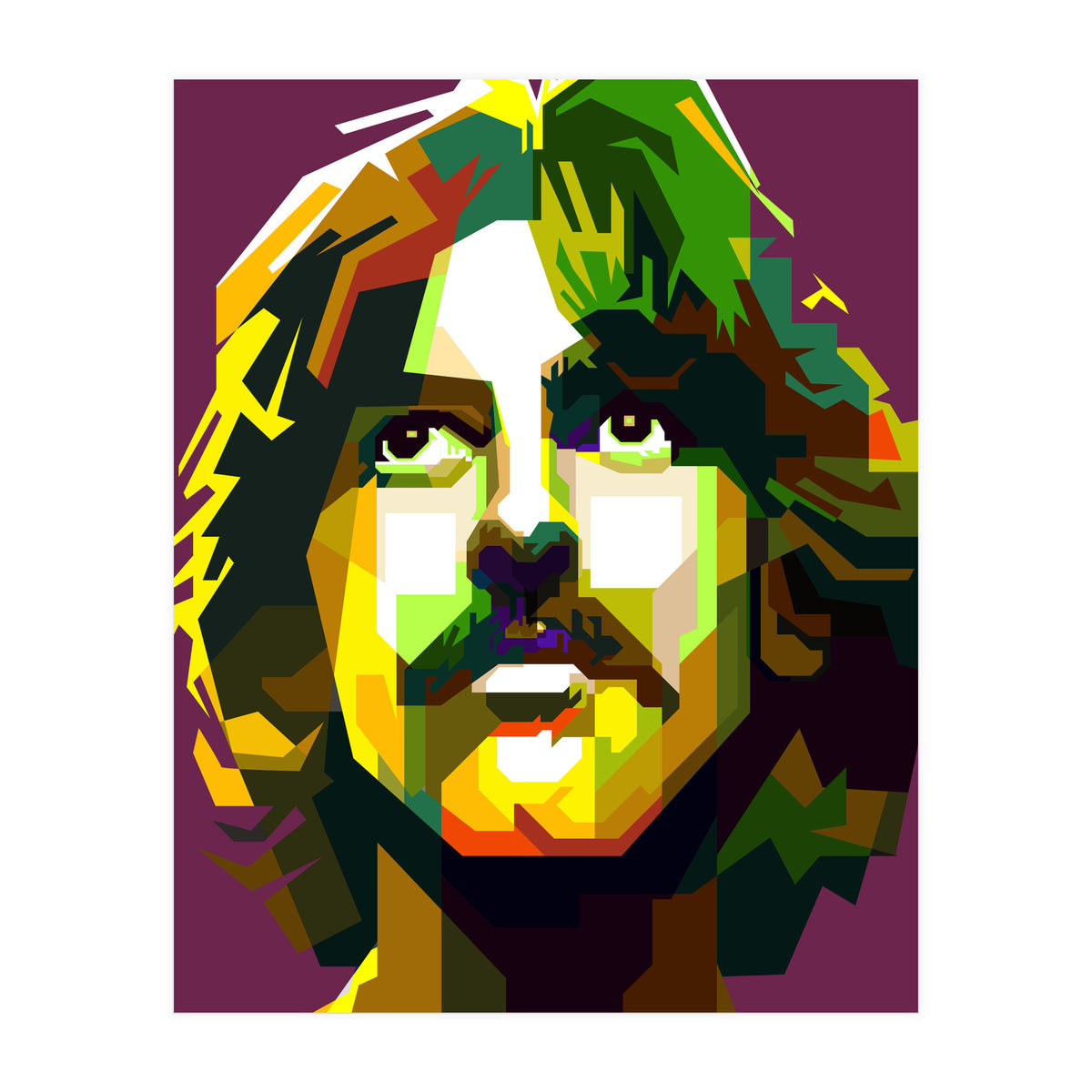 George Harrison The Beatles Pop Art WPAP (Print Only)