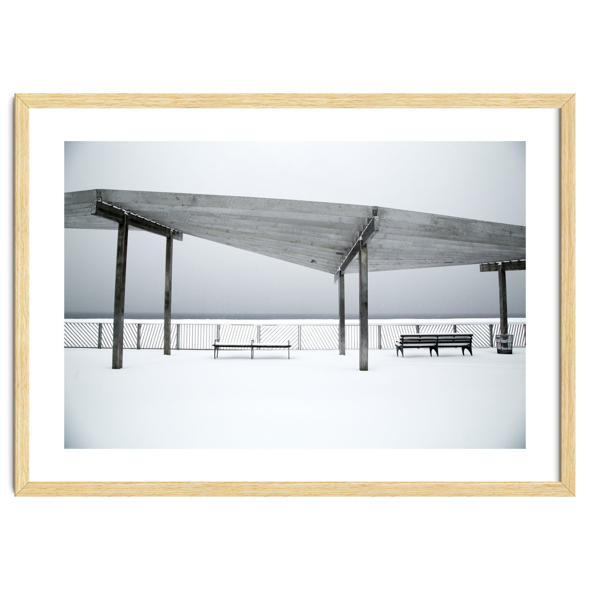 Rest point - Winter seascape