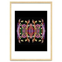 The Butterfly Effect Series 01, Paint Blot Mirror Colorful, Symmetrical Graphic, Eclectic Mandala