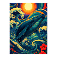 Whale Ocean Wave (Print Only)
