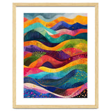 Abstract Rainbow Rolling Hills Landscape thumbnail