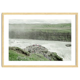 Tourists at the edge of the big river - Iceland thumbnail