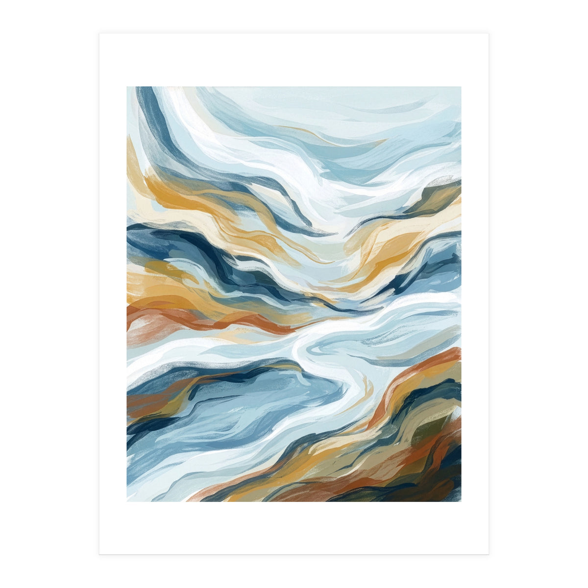 Flowing Earth Tones (Print Only)