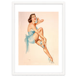 Beautiful Pinup Woman Posing In Ballerina Costume thumbnail