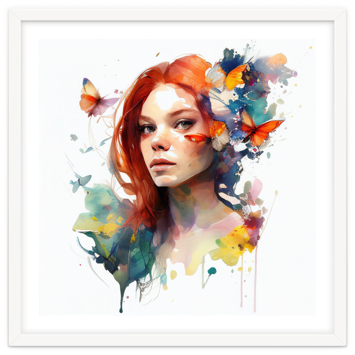 Red Hair Butterfly Reverie
