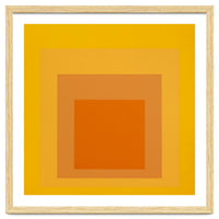 JOSEF ALBERS - HOMAGE TO THE SQUARE YELLOW ORANGE 2. HIGH RESOLUTION