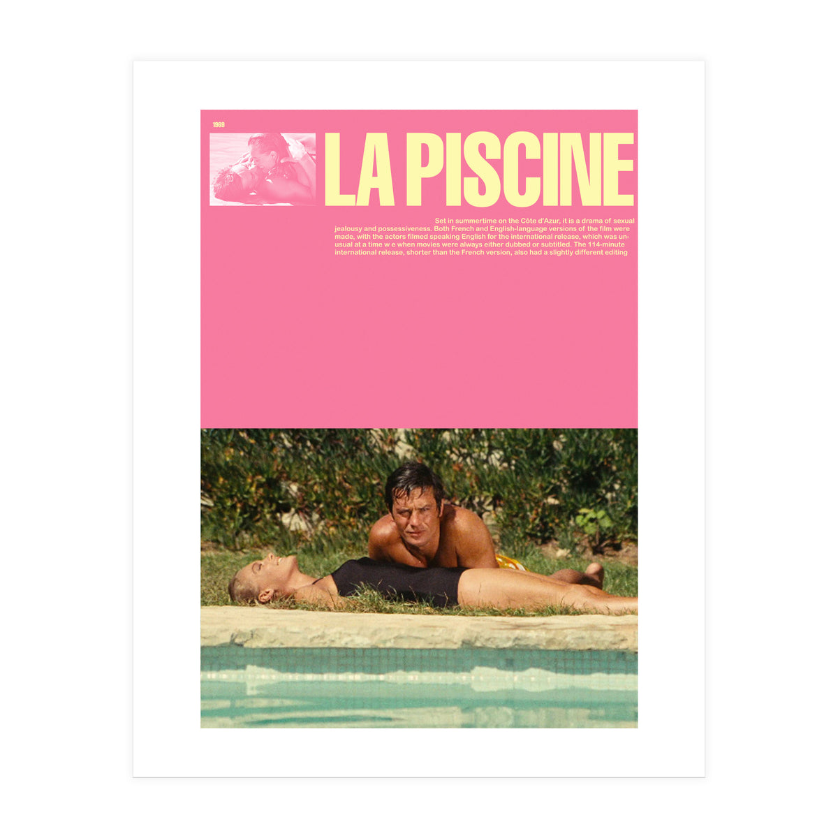 La Piscine Movie (Print Only)