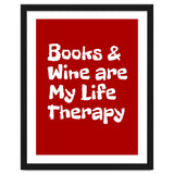 Books and Wine are my life therapy thumbnail