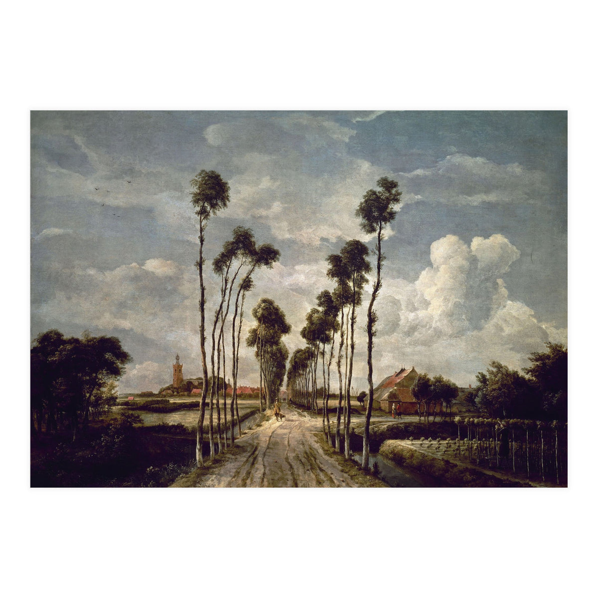 'The Avenue at Middelharnis', 1689, Oil on canvas, 103 x 141 cm. (Print Only)
