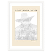 Portrait of Patience Escalier (1888) - Vincent van Gogh(ascii art)