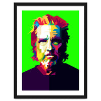 Jeff Bridges Hollywood Actor Pop Art WPAP