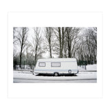 Travel Trailer in the snow road (Print Only) thumbnail