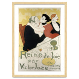 Henri de Toulouse-Lautrec: Poster for the novel Reine de joie, moeurs du demi-monde by Victor Joze. thumbnail